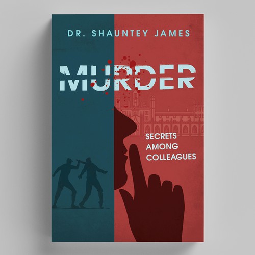 Cover for a classic murder mystery where secrets and lies fly among college professors Design by elQue.design