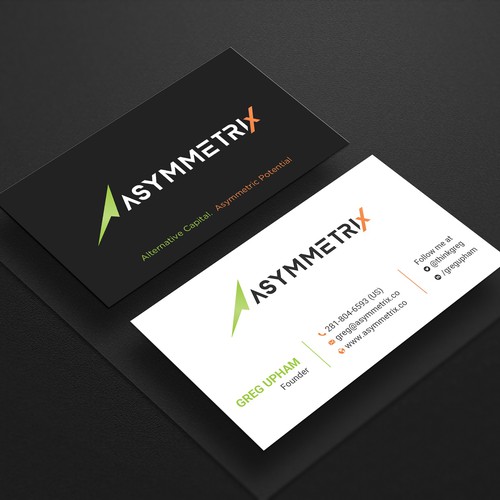 Design a cool, edgey but sophisticated business card for an alternative investment firm. Design von prosenjit_P