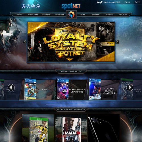 Spotnet website Design by Mike J.P.