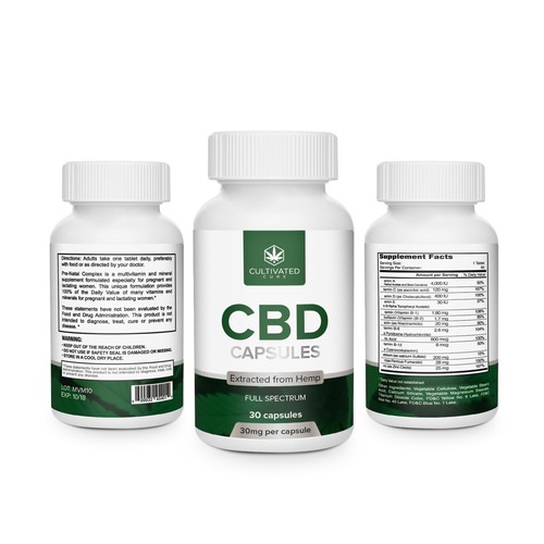 Label design for a CBD product Design by creationMB