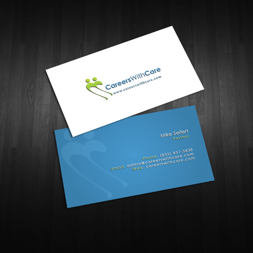 Hire Me business cards Design by An'