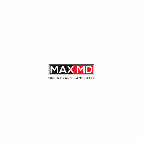 Max MD tele-medicine practice catering to men's health needs a powerful, modern logo Design réalisé par G A D U H_A R T