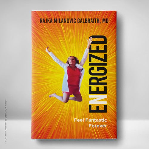Design a New York Times Bestseller E-book and book cover for my book: Energized Diseño de Klassic Designs