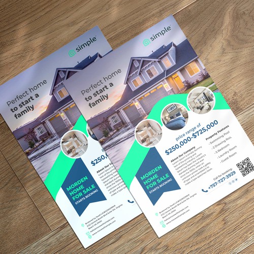 Eye catching real estate flyer Design by Moi_Designers
