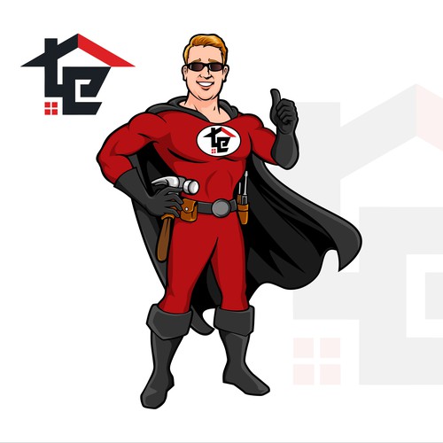 Captain Rooftop Protector of home exteriors Ontwerp door brint'X