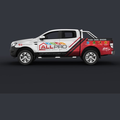 Design New vehicle Wrap for a Restoration truck di Priyo