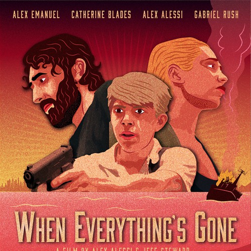 When Everything's Gone Movie Poster Design Design by SuperSouthStudios™