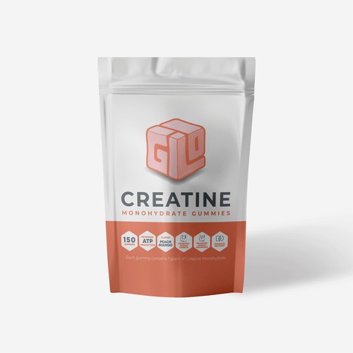 Bag Design for Creatine Monohydrate Gummy brand Design by IRF°ADC