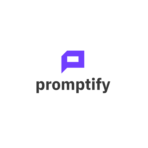 Modern, Simple and Sleek Logo for Promptify.com Design by GIRMEN