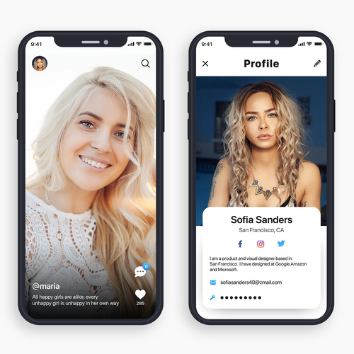 User friendly chat app Design by MercClass