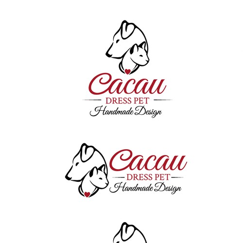 "Create a elegant and sophisticated illustration for a pet handmade  brand design" ganador Logotipos