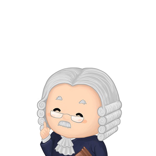 Create a kid-friendly Judge character to be made into a plush toy! Design by kzh