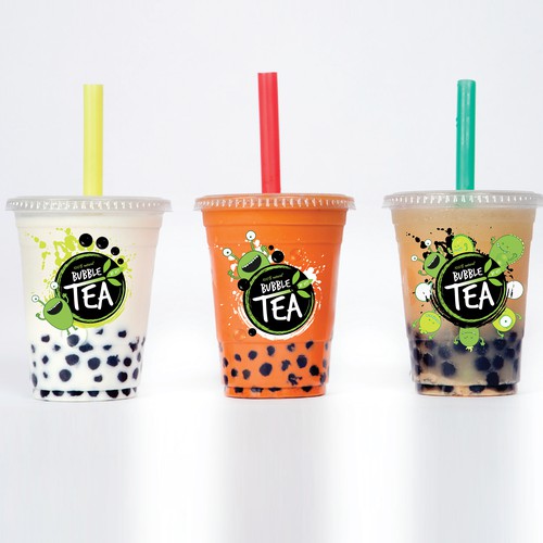 Bubble tea cup design for a chain store in bc canada, Product label  contest