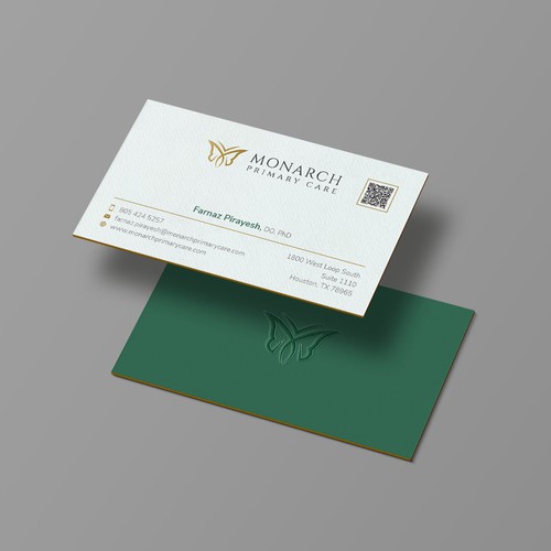 Design a classy, yet somewhat modern stunning, memorable business card for a medical clinic. No black! Please see colors Design by Xclusive16