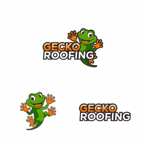 Bright, Colorful, Fun, Logo & Brand Kit For GECKO ROOFING Design by JDL's
