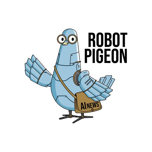 Design me a cartoon Robot Pigeon Logo Design by Eko Pratama - eptm99