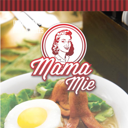 Create  an eyecatching label design for Mama Mie Instant Noodles Réalisé par nedzvolution