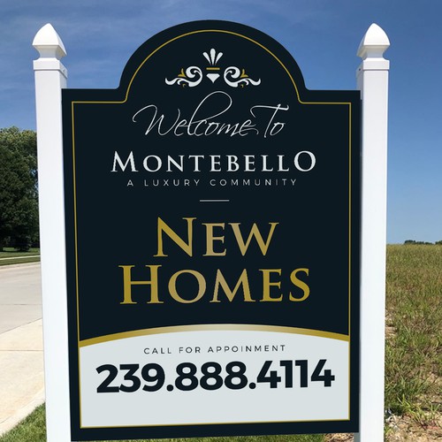 Upscale and Sophisticated New Homes for Sale - Signage Design by si_JambuL