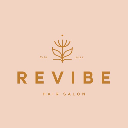 Boho Chic hair salon logo to attract the modern woman Design by Blanc Lueur