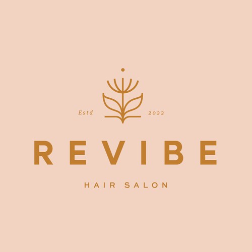 Boho Chic hair salon logo to attract the modern woman Design by Blanc Lueur