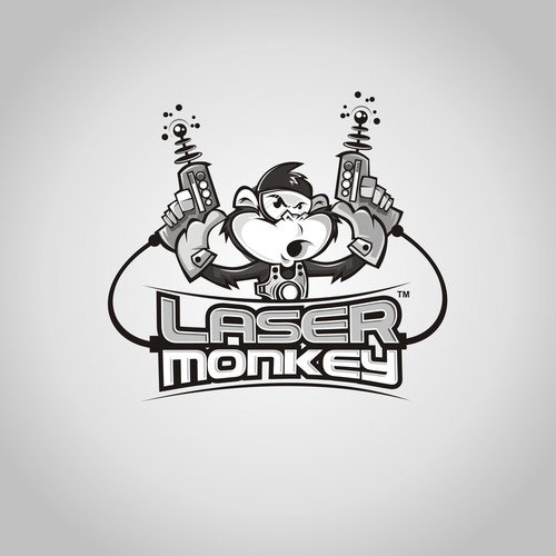 Design di CARTOON MONKEY with LASER di AGUSTCHRISTOFER