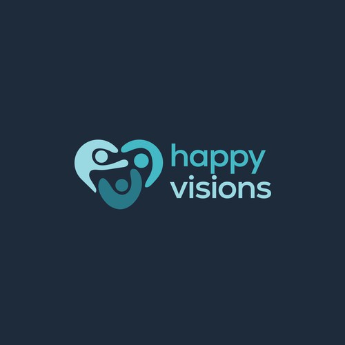 Happy Visions: Vancouver Non-profit Organization Diseño de Mr.CreativeLogo