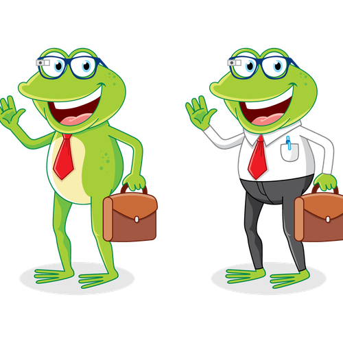 Create A Happy Business Frog For Tech Startup Design by Depanda7