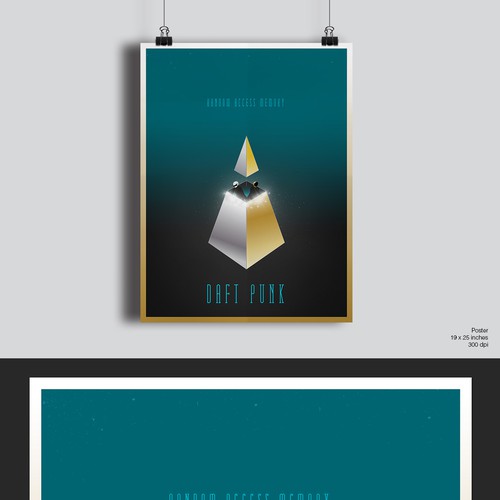 99designs community contest: create a Daft Punk concert poster Design réalisé par M A D H A N