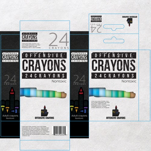 offensive crayons needs your help for packaging, Product packaging  contest