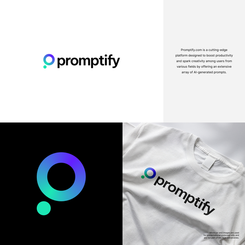 Modern, Simple and Sleek Logo for Promptify.com Design by Kreaton