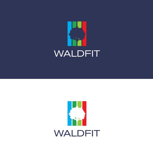 Calm, relaxing logo to suggest gaining peace of mind and health in forests Design by reflect the style ™