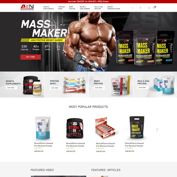 Design von Realysys mit dem Titel "Sports Nutrition"