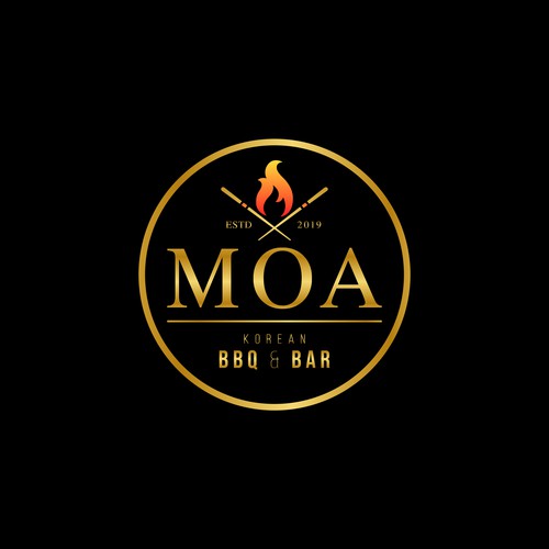 Korean BBQ & Bar Logo Design Design by BRANDWER
