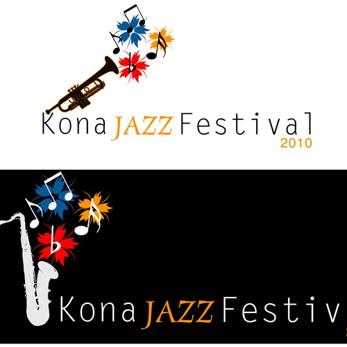 Logo for a Jazz Festival in Hawaii Diseño de altermedia