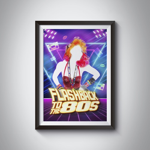 Poster for 1980s Pop Music Stage Show Design by Creative Thinking