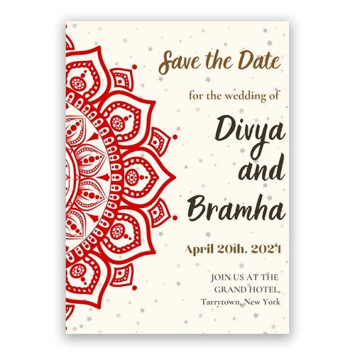 Card or invitation contest entry by Valentina Egina