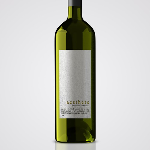 Minimalistic wine label needed Design by Alem Duran