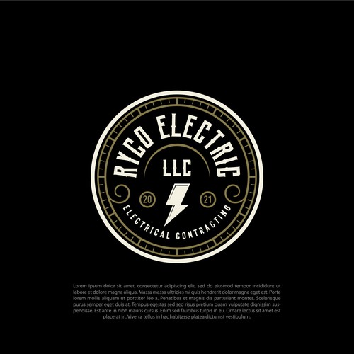 Vintage Electrical logo design Design by Nikola 81