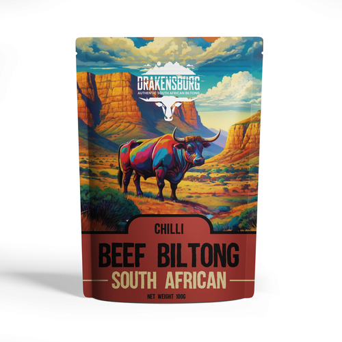 Hipster professional adventure biltong food packaging Design by syakuro