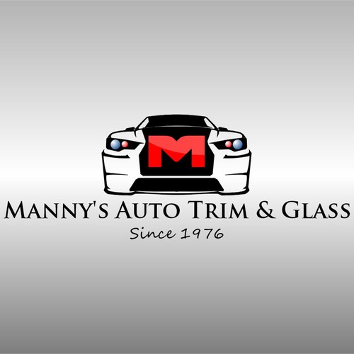 logo for MANNY'S AUTO TRIM & GLASS Logo design contest
