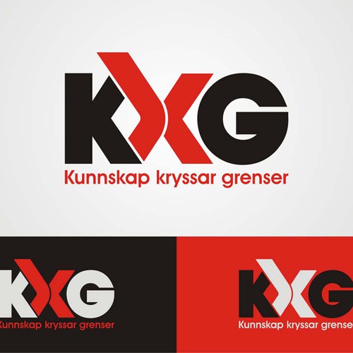 Logo for Kunnskap kryssar grenser ("Knowledge across borders") Design by BIG sueb