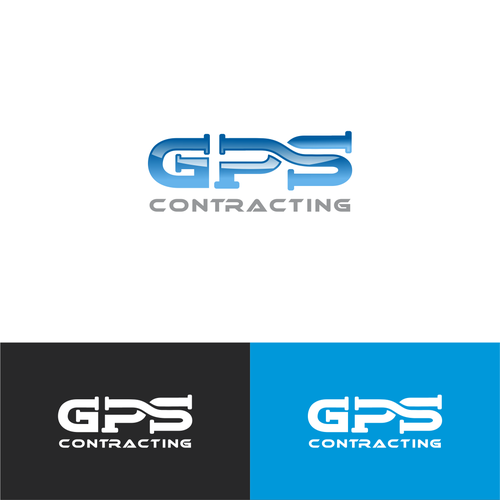 GPS Logo-Sewer and Water Contractor Diseño de "FlashSpeed"