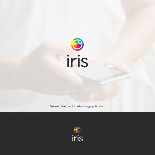 Logo for Iris, the decentralized alternative to social media giants Design by Ana ✨