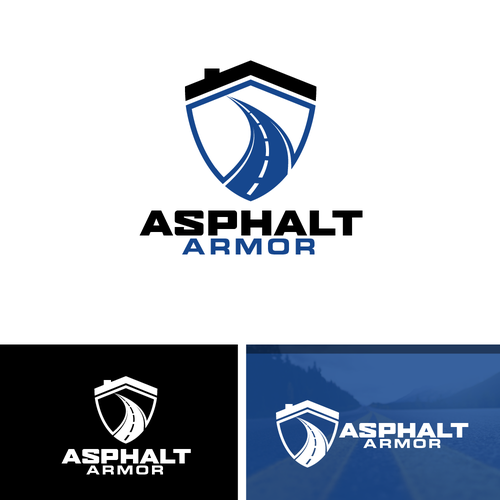 Powerful logo design for the most durable asphalt coating available Design by shadow`art