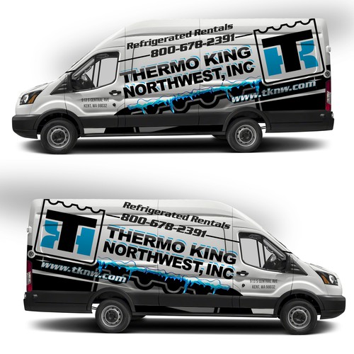 Design a bold and attention seeking van wrap for Thermo King Northwest