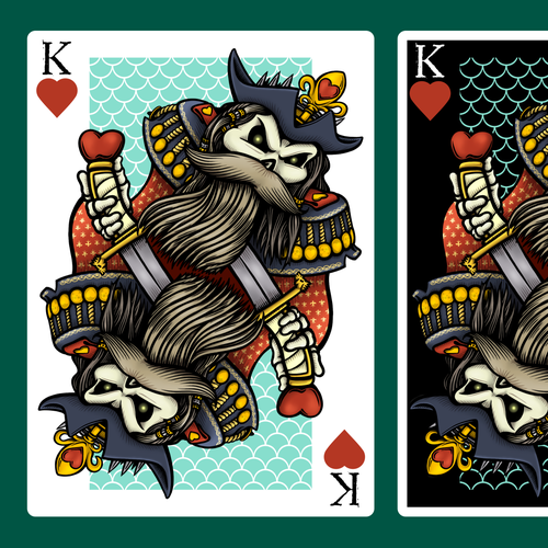 We want your artistic take on the King of Hearts playing card Design by Fafahrd Deustua