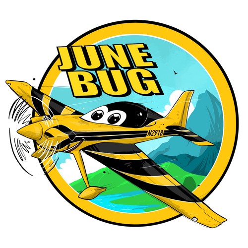 Designs | Create a caricature of my airplane, the June Bug! | Character ...