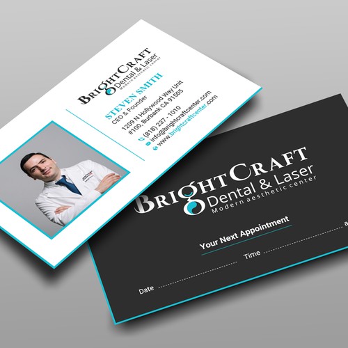 Modern Dental and Medical SPA business card Design réalisé par prosenjit_P