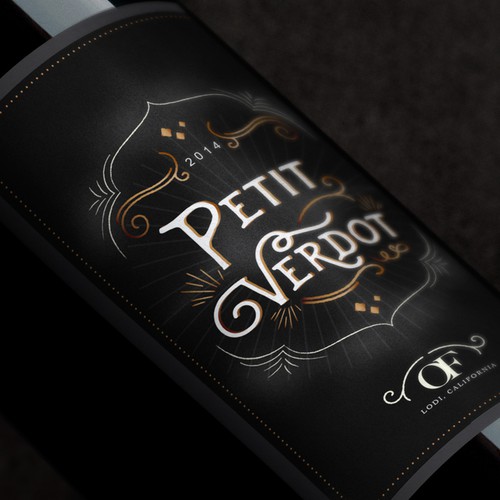 Design a new wine label for our new California red wine... Design by H.M.Design