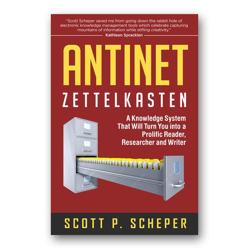 Design the Highly Anticipated Book about Analog Notetaking: "Antinet Zettelkasten" Diseño de Colibrian